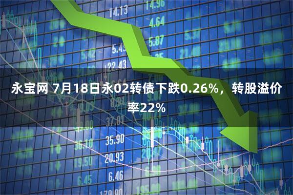 永宝网 7月18日永02转债下跌0.26%，转股溢价率22%
